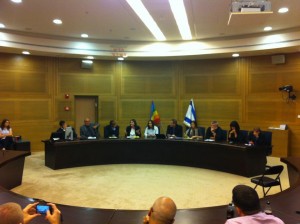 Anhörung zu LGBTI-Rechten in der Knesset, Mai 2012.