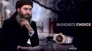 ISIS-Spott: "Baghdadis Wahl: Omega erhältlich in allen ISIS-Läden in Syrien und Irak" (c) @Al_Khateeb